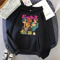Gorillaz Print Hoodie Unisex Women Fashion Hoodies Kids Hip Hop Hoodies Women Sweatshirts Boy Coats Anime Sweats Punk Clothes Rap 2XL