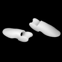 Thumb Valgus Orthosis pirštų dangtelis Vienos skylės piršto dangtelis Priekinės pėdos pagalvėlės silikoninis pėdos dangtelis 1 pair（2pcs） balta