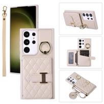 Lanyard Flip odinis telefono dėklas, skirtas Samsung Galaxy S23 S22 Ultra S20 S21 FE A14 A24 A34 A54 A13 A53 A12 A52 Z Flip5 Z sulankstomas 5 4 3 Piniginės kortelės dangtelis Samsung S20 smėlis