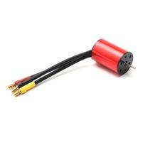 S2838 3200KV bešepetis variklis, atsparus vandeniui, keičiamas 1/14 1/16 HSP Traxxas WLtoys RC automobiliui 3200kv raudona