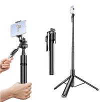 79,5 colio daugiafunkcis „selfie Stick“ nešiojamasis gimbalinis stabilizatorius su aliuminio lydinio teleskopu juoda