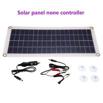 Saulės skydas 12V saulės elementas 10A-100A valdiklis saulės plokštės rinkinys, skirtas telefonui RV Caravan name, kempingo lauko baterija 【8】Solar panel none controller