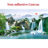 Nuotraukų sieninis popierius Kinų stiliaus krioklys gamtos peizažas 3D panoraminis tapetas sienoms Svetainės namų dekoras Freska 300cm (W) x 200cm (H)