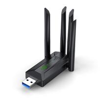 1200Mbps WiFi USB adapteris Dviejų juostų 2,4G+5Ghz Wi-Fi Dongle 4 Antena 802.11AC USB3.0 Didelės spartos belaidis tinklo plokštės wifi imtuvas kompiuteris / nešiojamas kompiuteris