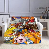 Digimon animacinis spausdintas pledas Flange Šiltas pledas pikniko pledas Namų kelioninis pledas lovos uždangalai Gimtadienio dovana 30x40in