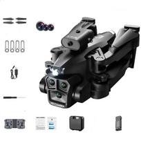 Nauja K10 MAX Aerofotografija 4K drono kliūčių išvengimo trijų kamerų nuotolinio valdymo orlaivio optinio srauto keturkopterio žaislo dovana 1 battery juoda