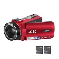ORDRO HDR-Z88 4K skaitmeninė vaizdo kamera 30MP vaizdo kamera DV įrašytuvas 3.0 colio IPS jutiklinis ekranas 10X raudona