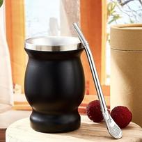Yerba Mate moliūgų rinkinys 230 ml tradicinis arbatos puodelis bendrabučio namų biurui juoda