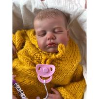 49CM Reborn Kūdikis Lėlė Loulou Rankomis tapyta 3D Oda Matomos Kraujagyslės Lėlė Žaislas 49cm cloth body doll