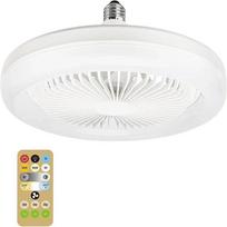 2 viename lubų ventiliatorius su LED apšvietimo lempa su nuotolinio valdymo pultu E27 konverterio pagrindas Reguliuojama oro anga Miegamajam Svetainei Namams Žibintas Tylus 30w