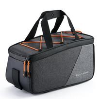 Didelės talpos dviračio galinio bagažinės krepšys lauko TravelPack nešiojama rankinė dviračio dviračio galinė sėdynė juoda