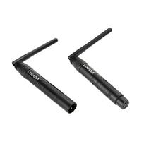 Lixada 2.4G ISM DMX512 belaidžio XLR siųstuvo imtuvo LED apšvietimas scenos PAR vakarėlio šviesai US Plug juoda