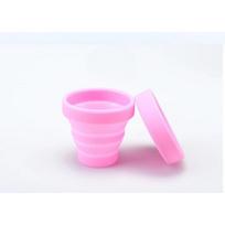170 Platinum Folding Silica Gel Cup Candy Color Design Shrink Outdoor Drinking Glass Easy to Carry and Storage 170ML
