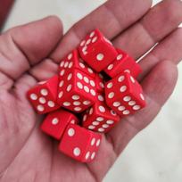 10Pcs/set New Foreign Trade Product 15mm Square Corner Solid Color Dice Board Game Supplies