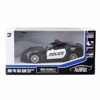 1/36 mastelio Corvette Grand Sport C7 policijos automobilio modelio Diecast žaislų kolekcija 1/36-Size:12.5*5*4cm juoda