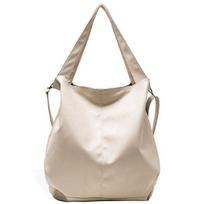 Minkštos odos pečių krepšiai Prabangios rankinės moterims Didelės talpos viršutinės rankenos Krepšiai Krepšys Crossbody One Size smėlis