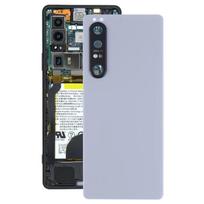 Akumuliatoriaus galinis dangtelis su fotoaparato objektyvu, skirtas Sony Xperia 1 III sidabras
