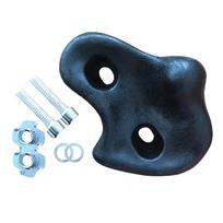 1/5/8 PCS Rock Climbing Holds Wall Rock Climbing Stones Plastic Backyard Outdoor Indoor Kids Toys with Mounting Hardware Screws black