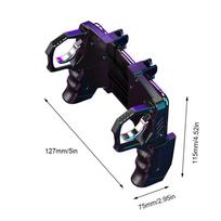 Žaidimų valdiklis Shooter Trigger Fire Mygtukas, skirtas IPhone ir Android Gamepad Joystick Helper mėlyna