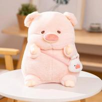 Kūrybiška Lulu kiaulės duona pliušinis Kawaii žaislas Anime pliušinė lėlė Mielas įdarytas minkštas gyvūnas vaikams merginai gimtadienio dovana 20cm white
