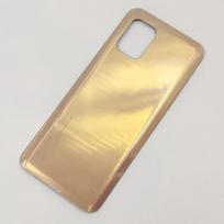 Stiklinis galinis dangtelis Xiaomi Mi 10 Lite 5G kietas baterijos dangtelis galinis dangtelis korpuso panelė apvalkalas + originalūs klijai su LOGOTIPU auksas