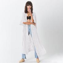 Moteriški kimono megztiniai, tvirti nėriniai, didelio dydžio laisvalaikio pareo paplūdimio aprangai Vasariniai maudymosi kostiumėliai One Size balta