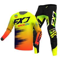 Motocross Jersey & Pant Kits lenktynių kostiumas Racer Gear Set Off-road MX Enduro MOTO Vyriški rinkiniai Moterų kalnų kalnų motociklų kombinacija XXL-38