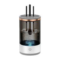 Elektrinis makiažo šepetėlių valiklis USB maitinamas 7000 RPM daugiafunkcis automatinis kosmetinių šepetėlių valymo mašina džiovintuvas šepetėlių plovimo įrankių konteineris balta
