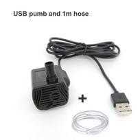 5V USB vandens siurblys mini mirco „pasidaryk pats“ akvariumo filtras Mažo triukšmo šepetėlis variklis siurblys Reguliuojami priedai Panardinamas vanduo 200L/H USB pumb and hose