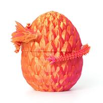 Paslaptingas drakonas su kiaušiniu, 3D spausdintas drakonas su kiaušiniu, visiškai lankstus drakonas su kiaušiniais, 3D spausdintas dovanų žaislas One Size