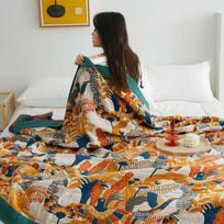 Šiaurietiškas laisvalaikio pledas medvilninė marlė sofos uždangalas vasarinė vėsi antklodė lovoms sofos rankšluostis minkštas boho dekoras lovos užtiesalas 150x200cm