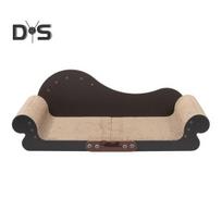 Didelė katės draskyklė-gultas naminiams gyvūnams, didelė draskymo lenta, katės gultas-draskyklė, baldų apsauga, katės sofa-draskyklė, kartonas juoda