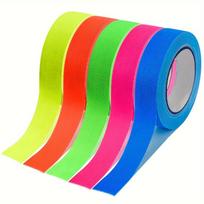 5 vnt. / rinkinys UV Gaffer Fluorescent Tape Blacklight Reactive Glow In the Dark Tape Neoninė audinio juosta Namų kambario vakarėlio dekoravimui 5 pcs