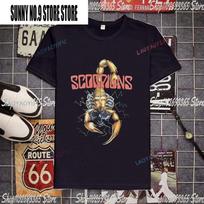 Unisex marškinėliai Scorpions Heavy Metal roko grupė 56-osios metinės 1965-2021 Nauja grafika Plakato viršelis Apvalaus kaklo Unisex marškinėliai 4XL