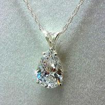 Water Drop Cubic Zirconia Crystal Women's Necklace Simple and Elegant Female Accessories Gift Wedding Jewelry  Trendy 45cm