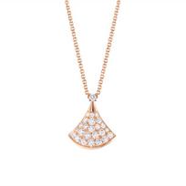 Boutique S925 Sterlinginio Sidabro Vėduoklės Formos Pakabukas Sijonas Karoliai Moterims Aukštos Klasės Prabangūs Mados Papuošalai 45cm