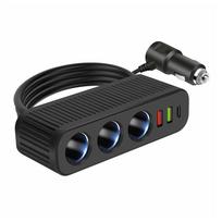 120W automobilinis įkroviklis 12V/24V PD QC3.0 išmanusis greito įkrovimo adapteris C tipo dvigubas USB automobilinio įkroviklio lizdas