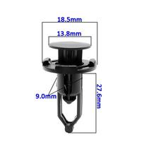 Fender Rivets Tvirtinimo spaustukai Hot Sale Push Pins Juodi black