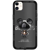 FLuminous Mobiliojo Telefono Dėklas, Skambučio Mirksėjimas, Grūdinto Stiklo Tekstūra, Energijos Taupymas ir Išmanus, Mobiliojo Telefono Apsauginis Dangtelis For iPhone 7/8 juoda