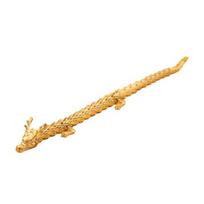 Kinų Zodiako drakono statula Auksinio žalvarinio drakono skulptūra su judančiais sąnariais Kinų zodiako drakono kolekcionuojama figūrėlė, stalo dekoras