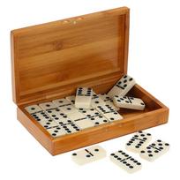 Double Six Domino rinkinys Pramogos Pramoginis Kelioninis Žaidimas Žaislas Juodieji taškai Domino