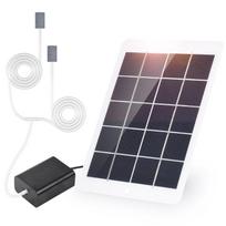 Saulės energija varomas deguonies oro siurblio rinkinys, skirtas akvariumo žuvų rezervuaro deguonies deguonies aeratoriui saulės oro siurblys juoda
