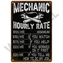 Senovinis skardos iškabos metalinis plakatas garažo dirbtuvėms Automobilių dalių ženklas Retro automobilių dalys Metalinis iškabas namo sienos dekoravimo plokštė 20x30cm