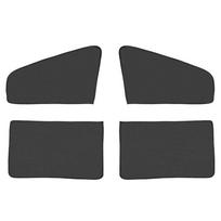 4pcs Car Magnetic Sun Shade Cover Side Window Sunshade UV Protection Black Curtain Mesh Full Blackout Film Car Accessories