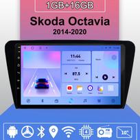 „Android Carplay“ automobilinis radijas, skirtas „Skoda Octavia 2014-2020“ daugialypės terpės grotuvo galvos blokas, stereo GPS navigacija BT WIFI 2+32GB 1+16GB