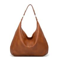New In Large Capacity Tote Bags Vintage Soft PU Leather Shoulder Bags Casual Ladies Top Handle Bags Fashion Handbags for Woman