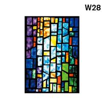 Retro bažnyčios vitražų lipdukas Elektrostatinis matinis langas Privatumo plėvelė Vinilo lipdukai europietiško stiliaus namų vonios kambario dekoras 40X60cm