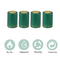 100 Pcs Red Cap Vacuum Sealer Capsules Heat Shrink Bottle Shrinkable Cork Sealed Cover Plastic Top Bar žalia