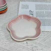 Slyvos žiedo mažas lėkštukas 14cm padažo lėkštutės prancūziškos šaltos spalvos pyragaičių lėkštė laipsniško išliejimo kaulų lėkštutės stalo reikmenys keramikiniai desertiniai 5.5 inch