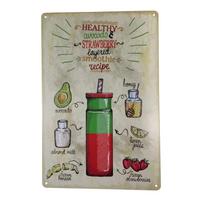 HOME CREATION retro stiliaus metaliniai paveikslai, 2 vnt